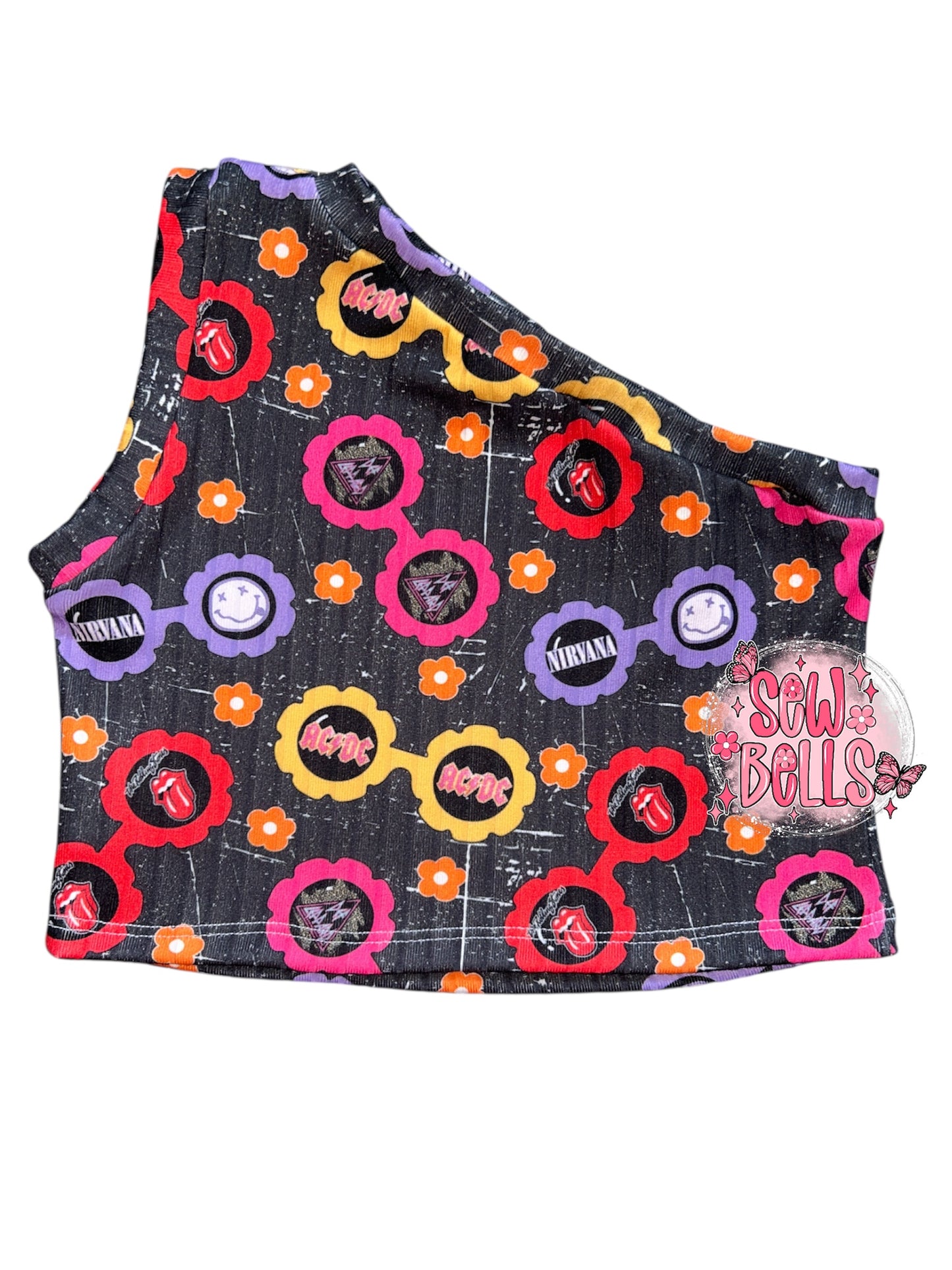 4t one shoulder crop