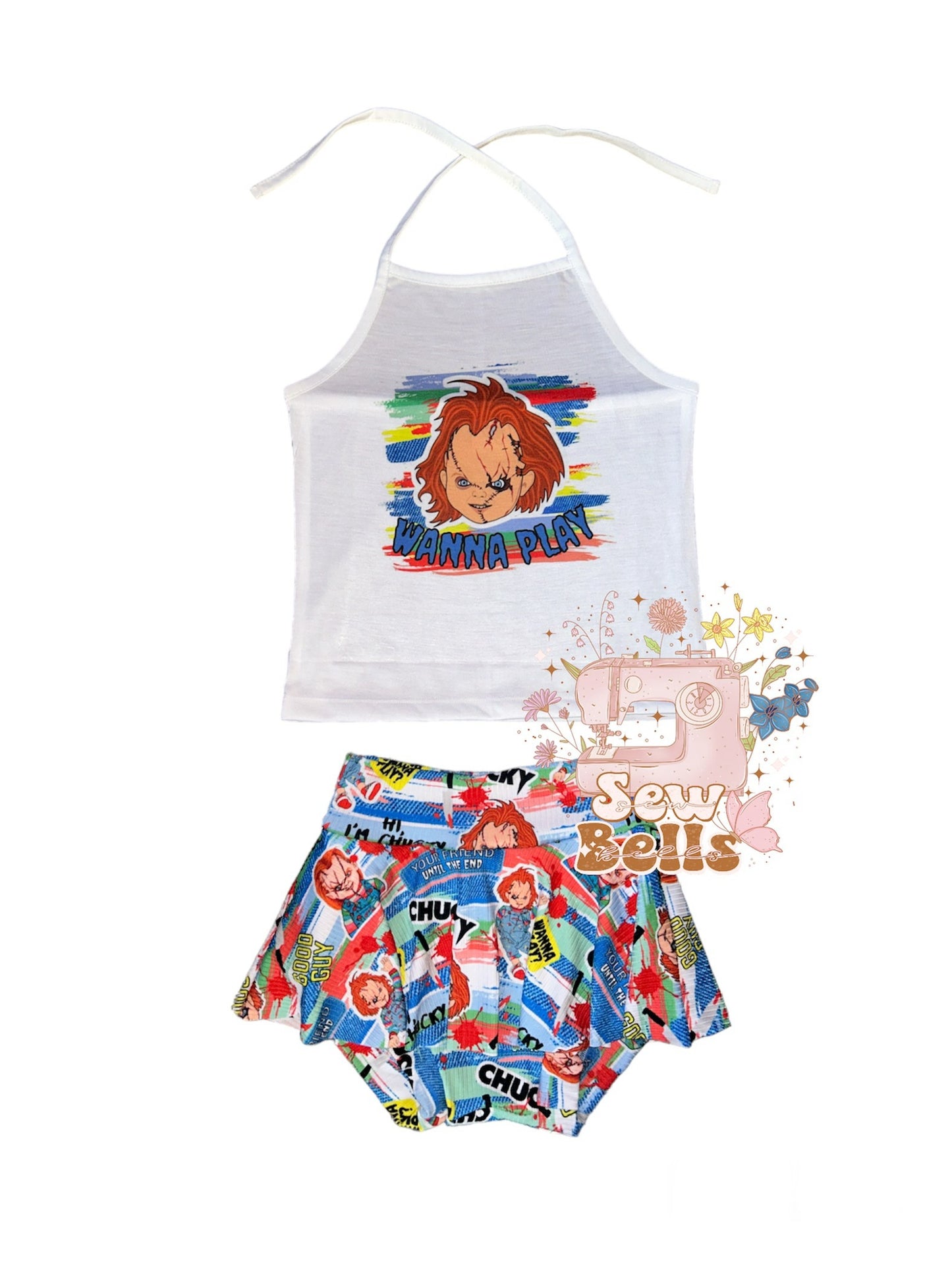 4t halter and skirted bummies