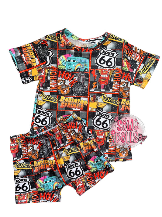 3/4t basic tee & 3t boy shorts
