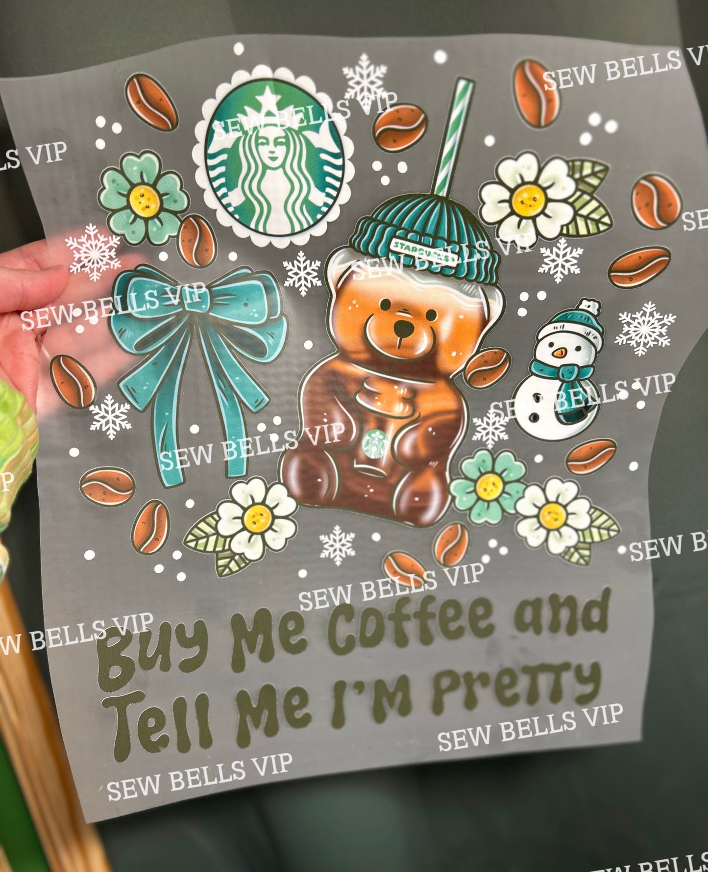 Starbie Bear cup mommy comfy tee