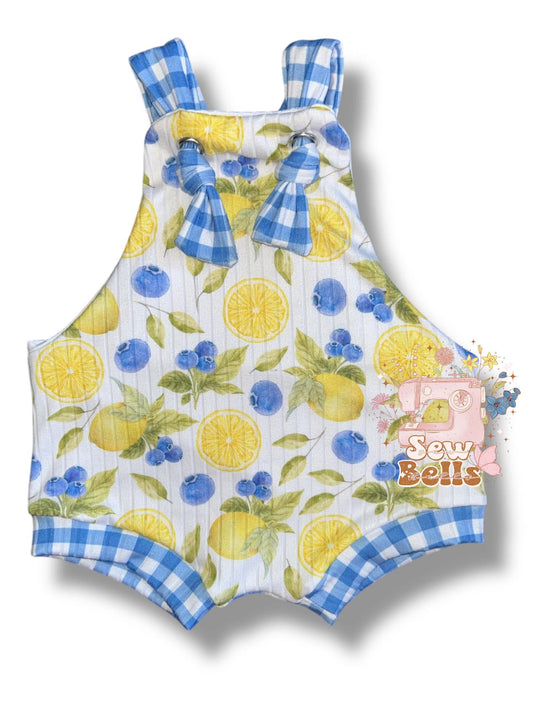 3/6 shortie knotted overalls