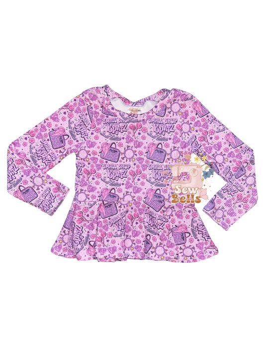 3t long sleeve peplum