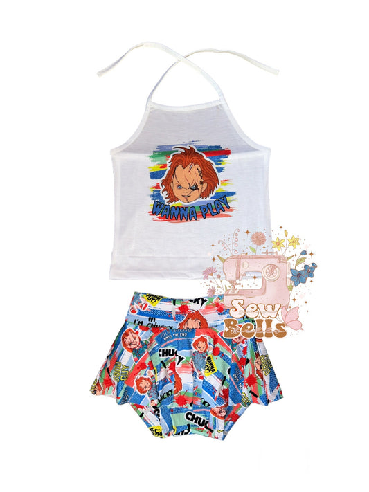 4t halter and skirted bummies