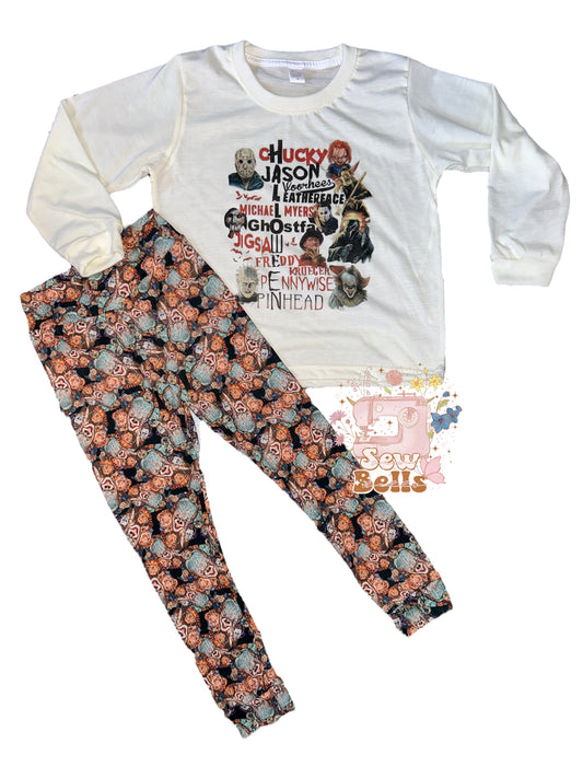 5t Cream sub tee & lounge pants