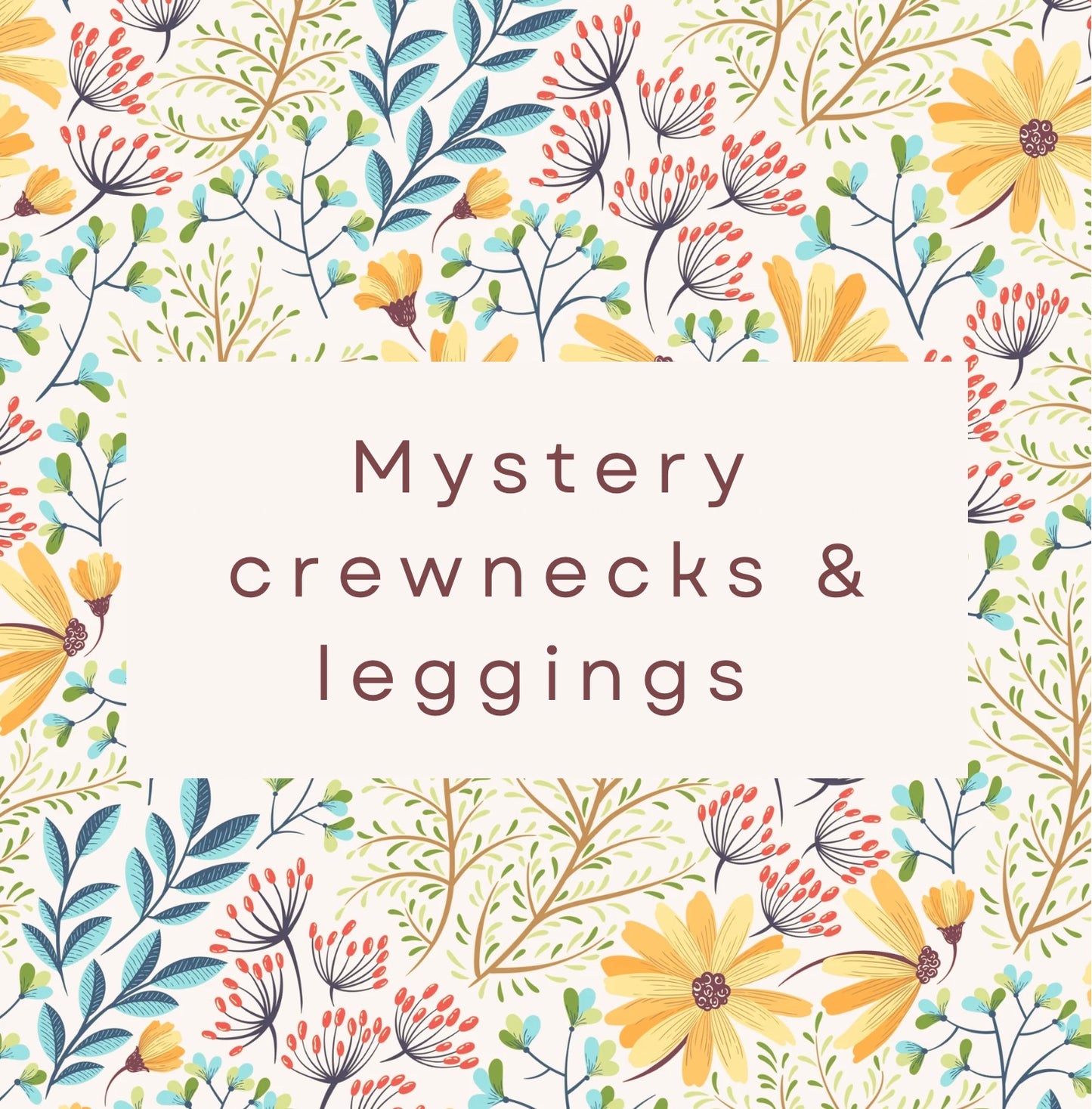Mystery Crew neck and urban leggings